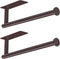 ASTOFLI Oil Rubbed Bronze Paper Towel Holder, Under Cabinet No Drilling 2Pack, Sturdy Wall Mount Kitchen Holder