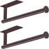 ASTOFLI Oil Rubbed Bronze Paper Towel Holder, Under Cabinet No Drilling 2Pack, Sturdy Wall Mount Kitchen Holder