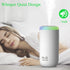 Plant Humidifier, 350ml USB Mini Humidifier for Plants, Small Humidifier with Night Light, Cool Mist for Indoor Use