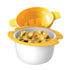 Microwave Egg Cooker Poacher Scramble Omelet Maker with Silicone Handles, Yolk Separator, Shell Cracker