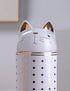 HAUCOZE Cat Cookie Jar Decorative Candy Jar with Lid, Modern Ceramic 8.1inch
