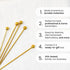 A Bar Above 12-Piece Stainless Steel Cocktail Picks - Short Reusable Garnish Sticks for Drinks, Appetizers, Martinis,