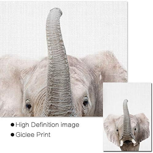 EPHANY Baby Animal Posters and Prints, Set of 6 Unframed Nursery Decor Pictures for Baby Boys & Girls Room