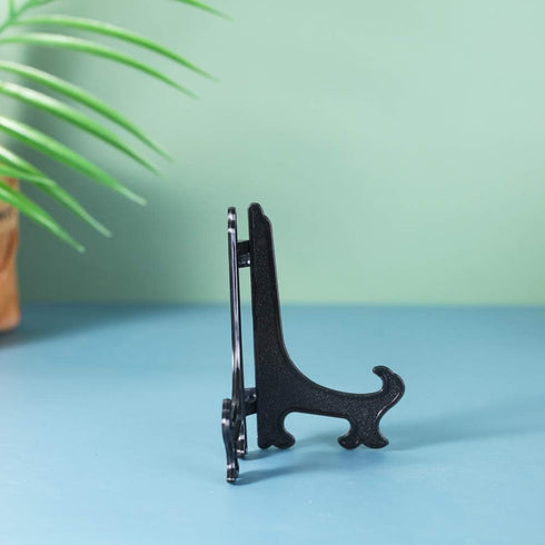 Artliving 5" Black Plastic Easels, 24pcs/Set Plate Display Stands, Picture Frame Holder