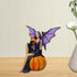 Comfy Hour Fairyland Collection 6” Dark Fairy Witch Figurine Holding Pumpkin, Halloween Theme Gift & Home Decoration