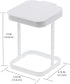 Originals Metal Countertop Trash Can, Garbage Bag Holder for Home Kitchen (White)