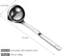 Stainless Steel 12 Inch Oil Separator Soup Ladle, Gravy Skimmer Spoon, Hot Pot Grease Strainer for Kitchen Cooking