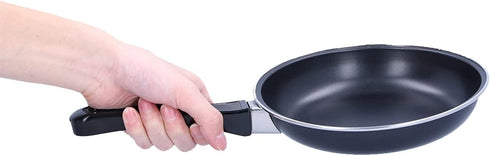AUNMAS Nonstick Frying Pan, MIni Stainless Steel Cooking Pan with Thickened wall, Skillet Cookware for Induction Cooker Gas Stove, Three Size for Choose, Black(25CM) by AUNMAS