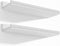 Alsonerbay White Floating Shelves Wall Mounted Set of 2, 15.7 Inch Modern