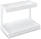 MARTY 2 Tier Spice Rack Organizer for Countertop, 15.8''L White Desktop Storage Organizer for Kitchen, Bathroom,
