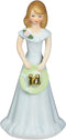 Enesco Growing Up Girls “Brunette Age 14” Porcelain Figurine, 6.5”