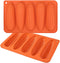Webake Corn Stick Bread Pan Set of 2, Silicone Molds for Baking Corn Dog and Cornbread