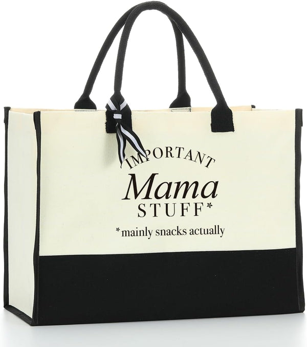 HODREU Gigi Mimi Grandma Nana Granny Mama Weekend Tote Bag for Women Personalized