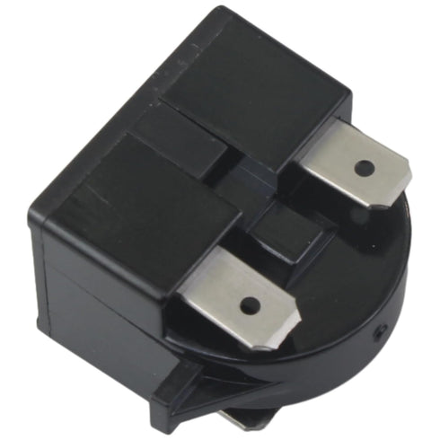 QP2-4R7 4.7 Ohm Refrigerator PTC Starters 3 Pin Refrigerator Compressor Relay Replacement for Mini Fridges and Coolers(Black)