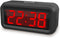 Digital Alarm Clock, Small Wall Clock, Battery Operated with 1.2" LED Large Display, for Bedroom/Desk