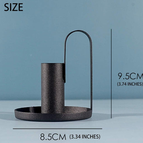 Taper Candle Holders Set of 2, Anti Rust Retro Iron Candelabra Stand for Candlelight Dinner Party Home Decoration