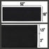Valea Home Black 52" x 18" Waterproof Blackout Valance Curtains for Kitchen and Bathroom Window