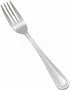 Winco 12-Piece Dots Salad Fork Set, Silver, 18-0 Stainless Steel