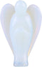 HEEPDD 2 Inch Opal Stone Peace Angel Pocket Statue, Hand Carved Healing Angel Figurine for Meditation Home Decor