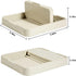 2 Pack Spoon Rest with Pot Lid Holder for Kitchen Counter, Neat & Drip-Free Spoon Holder, Beige