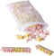 Home-X Letter Stamps for Cookies & Fondant - 96 Piece Cookie Stamp Set, Alphabet, Numbers & Symbols, DIY Embosser, Pink