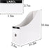 White Magazine Holder (2 Pack), Magazine File Storage Box for Home, Office, Desk, 10.6'' H x 10.2'' L x 3.5'' W