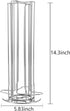 Coffee Capsule Holder for Nespresso Vertuoline, Rotating Pod Rack Holds 28 Nespresso Vertuo Pods (Silver)