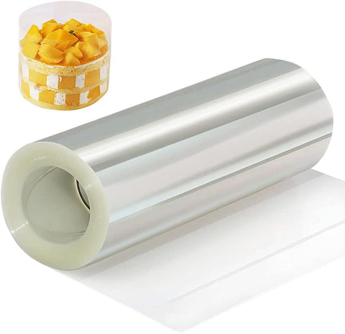 YQL 6 Inch Cake Collar, Acetate Roll for Baking, Transparent Mousse Cake Sheets, Clear Cake Strips