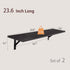23.6 Inch Set 2, DINZI LVJ Long Wall Shelves, Wall Mounted Shelves of Easy-to-Install, Storage Ledges with Sturdy Metal