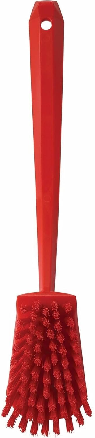 41864 Brush,Washing,Stiff,15.75",PP/PBT,Red Vikan