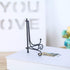 (4 Pack) Black Iron Display Stand - Iron Easel Plate Display Photo Holder for Picture Frames, Decorative Plates, 4 Inch