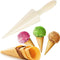 Hemoton Ice Cream Waffle Cone Roller, Krumkake Cone Maker Wooden Pastry Waffle Cake Kitchen Baking Tool