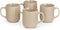 Amazon Basics Ceramic Coffee Mugs, Ceramic 4-Piece Set, 16 oz, Microwave and