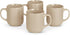 Amazon Basics Ceramic Coffee Mugs, Ceramic 4-Piece Set, 16 oz, Microwave and