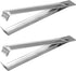 2Pcs Silver Garlic Peeler - Garlic Peeling Tweezers Remover Tool, Stainless Steel Kitchen Utensils and Gadgets, Onions