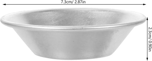 VICASKY 10pcs Mini Tart Tin, Chinese Egg Tart Portuguese Egg Tart Mini Dessert Molds, Non-Stick Egg Tart Pan