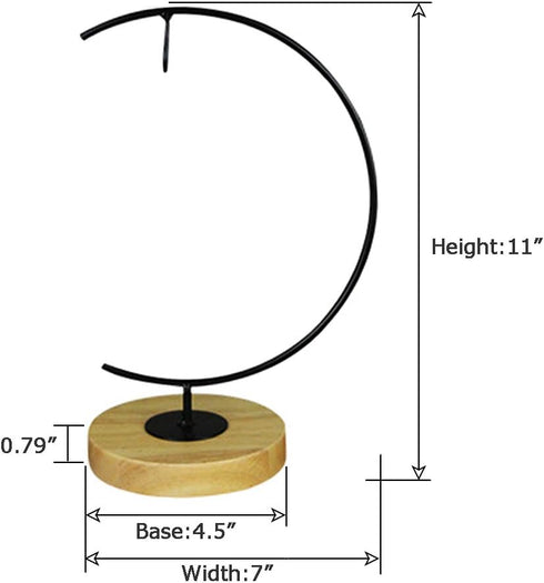 YY YEARCHY Metal Terrarium Air Plant Stand, Iron Pothook Stand for Hanging Glass Globe Ball, Flower Pot Holder (Ground