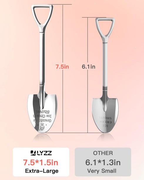 Mothers Day Gifts for Grandma, Large Grandmas Ice Cream Shovel,Icecream Scoop Stainless Steel, Grandma Mothers Day Gift