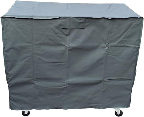 BroilPro Accessories 80-100 43L 22W 32H inch-Grey Waterproof Qt Rolling Cooler Cart Cover Fits Most Patio Ice Chest