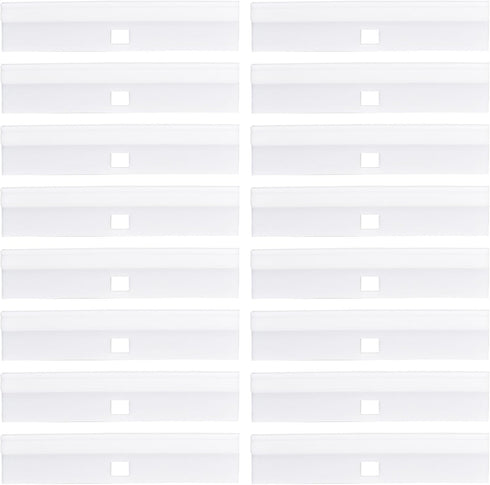 24pcs Vertical Blind Repair Vane Savers, Plastic Repair Tabs and Clips for Vertical Blinds Replacement Slats, White