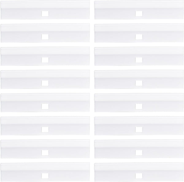24pcs Vertical Blind Repair Vane Savers, Plastic Repair Tabs and Clips for Vertical Blinds Replacement Slats, White