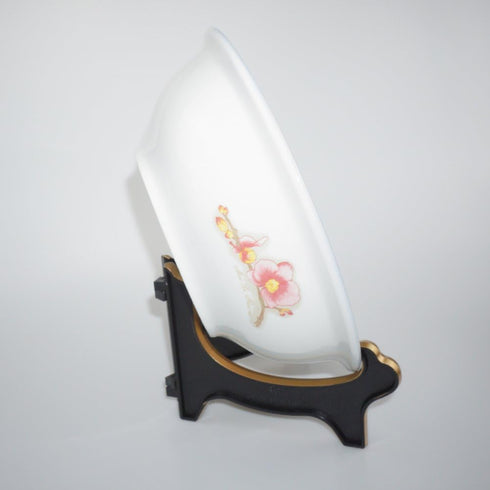 Artliving Large Deep Bowl Display Stand Easel, Black Gold Stands for Platters and Deep Dishes