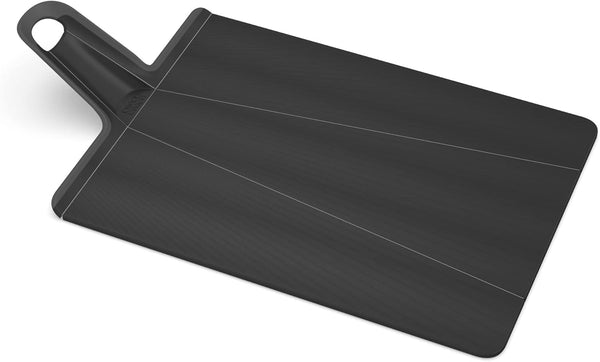 Joseph Joseph Chop2Pot Plus Folding Chopping Board, Easy-Grip Handle (Large) - Black