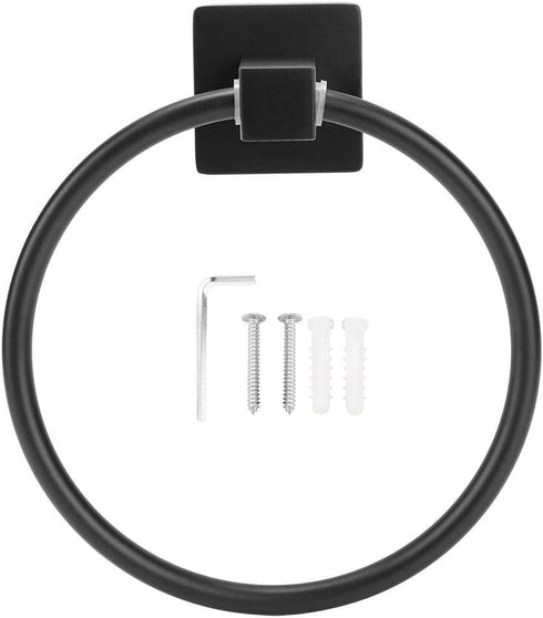 Towel Simple Wall Mounted Kitchen Bathroom Round Towel Rack Holder, Space Saver Hardware