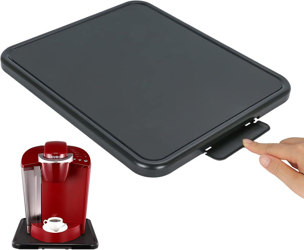 Kitchen Caddy Sliding Tray - Large Rolling Tray for Appliance Coffee Maker, Countertop Moving Sliders for Stand Mixer,
