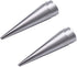 12 Pcs Cream Horn Molds Stainless Steel Cones Pastry Roll Molds Croissant Puff Ice Cream Mold Baking Tools (3.5 Inch) by Teensery