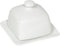 Now Designs White Stoneware Square Butter Dish with Lid, 4.5 x 4.5 in