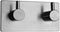 Wall Mounted Coat Hook Rail, Self Adhesive Stainless Steel Hanging Hooks Rack for Hallway Kitchen Storage (2-hook)