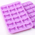 Bone Shaped Silicone Molds, 18 Cavity Food Grade for Chocolate, Candy, Cake, Pudding, Jelly, Dog Treats (4 Pcs)