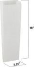 5.25" 3.25" 18" (Pack 50) MT Products White Paper Bread Bags for Homemade Bread - x x of - Made in USA